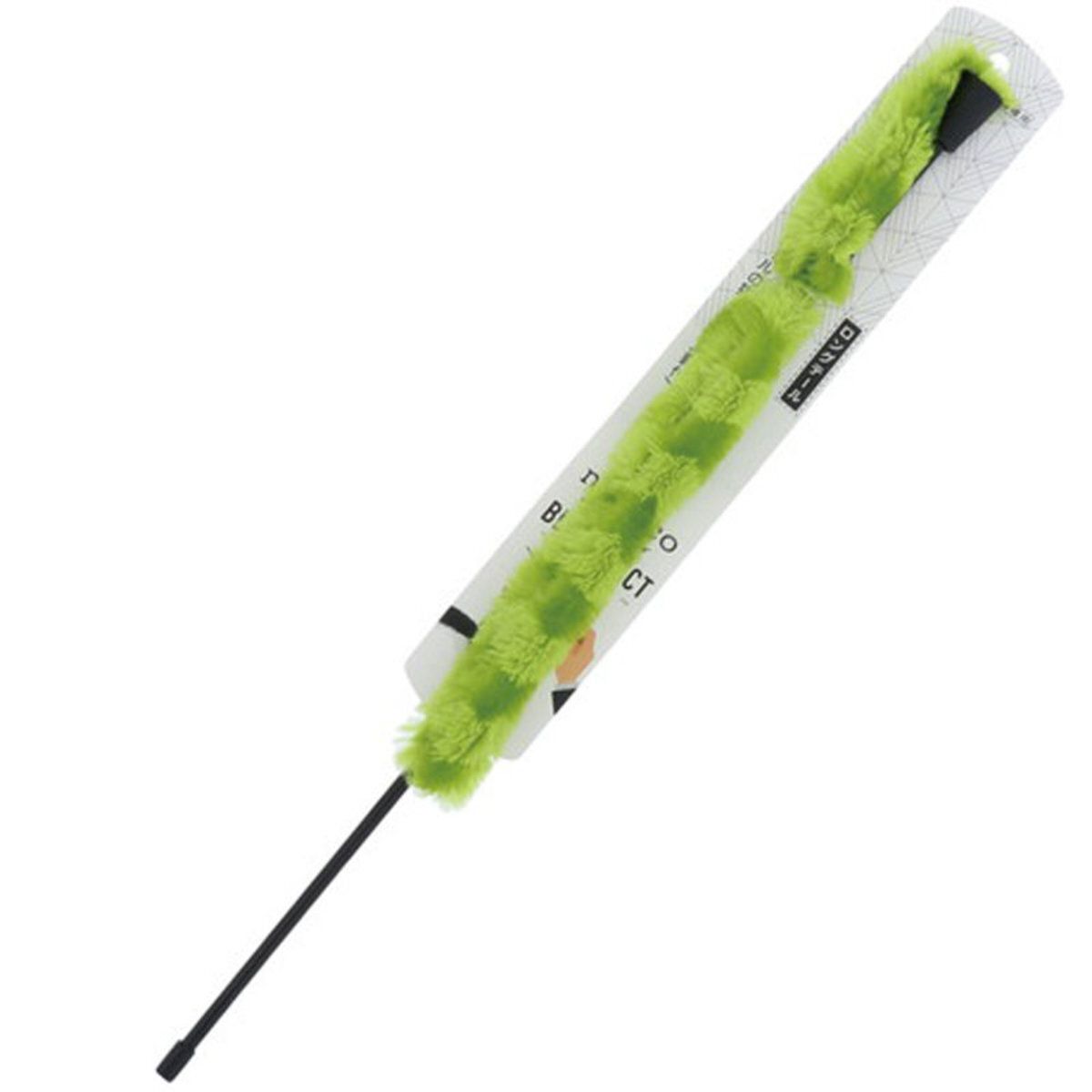 Petio - W26450 #G130 necoco BLACK TACT 綠色毛絨尾巴鈴鈴逗貓棒  (91602630)