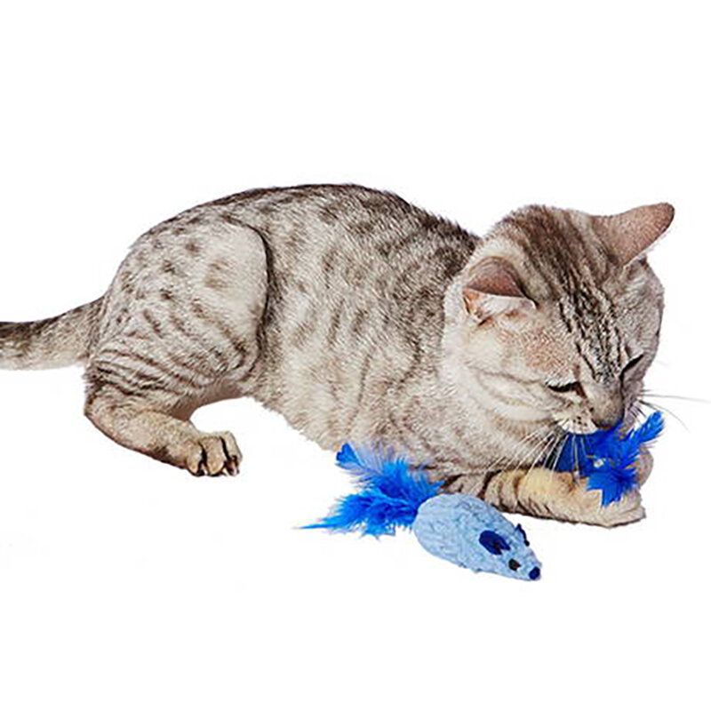 Petio - 海藍貓玩具 茸茸鼠 2支裝  (91603102)