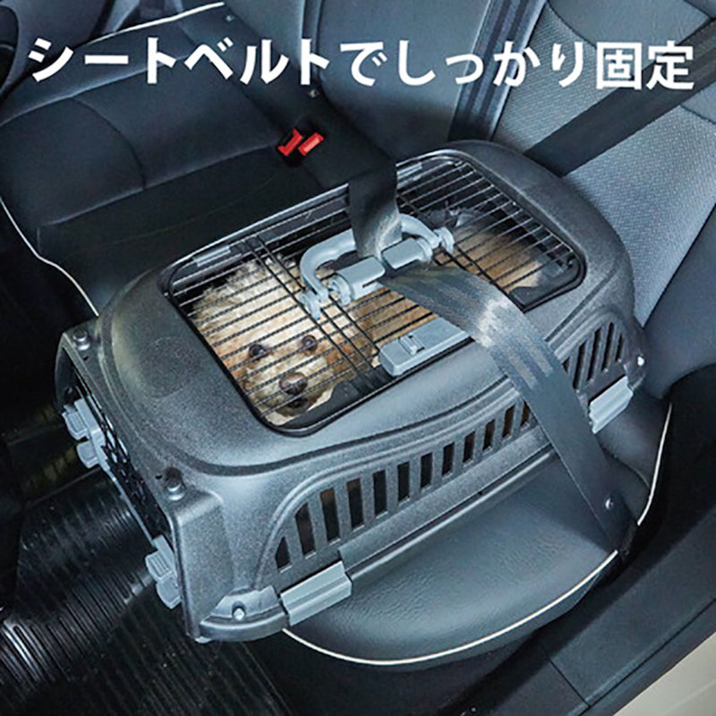 Petio -  寵物雙門手提籠 黑色M #F186 (W27178)  (91603332)