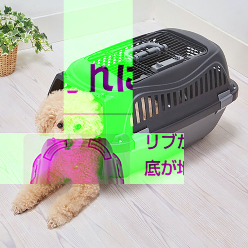 Petio -  寵物雙門手提籠 黑色M #F186 (W27178)  (91603332)