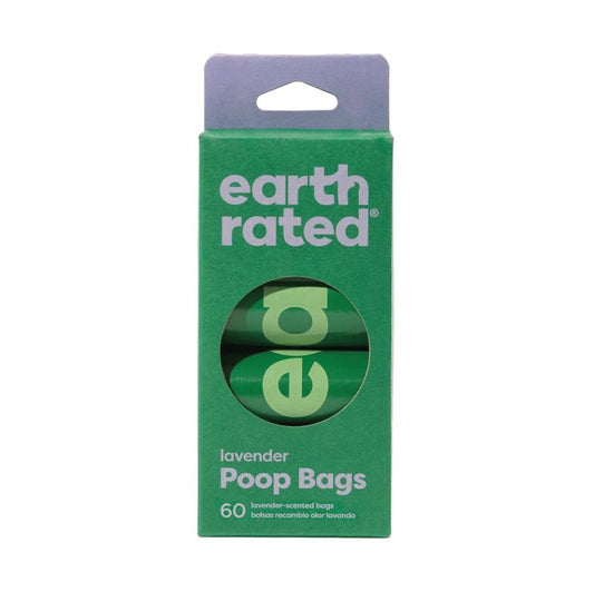 Earth Rated - 60個可降解撿便袋   (4卷補充裝) - 薰衣草味  (91603400)
