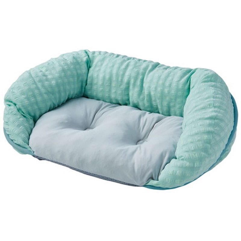 Petio - Porta 犬用冷感可手洗方形床 海藍色 M  (W27107)  (91603406)
