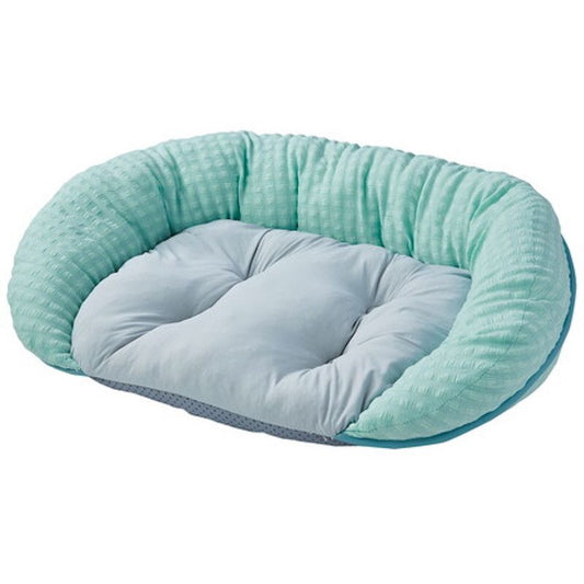 Petio - Porta 犬用冷感可手洗方形床 海藍色 L  (W27108)  (91603407)