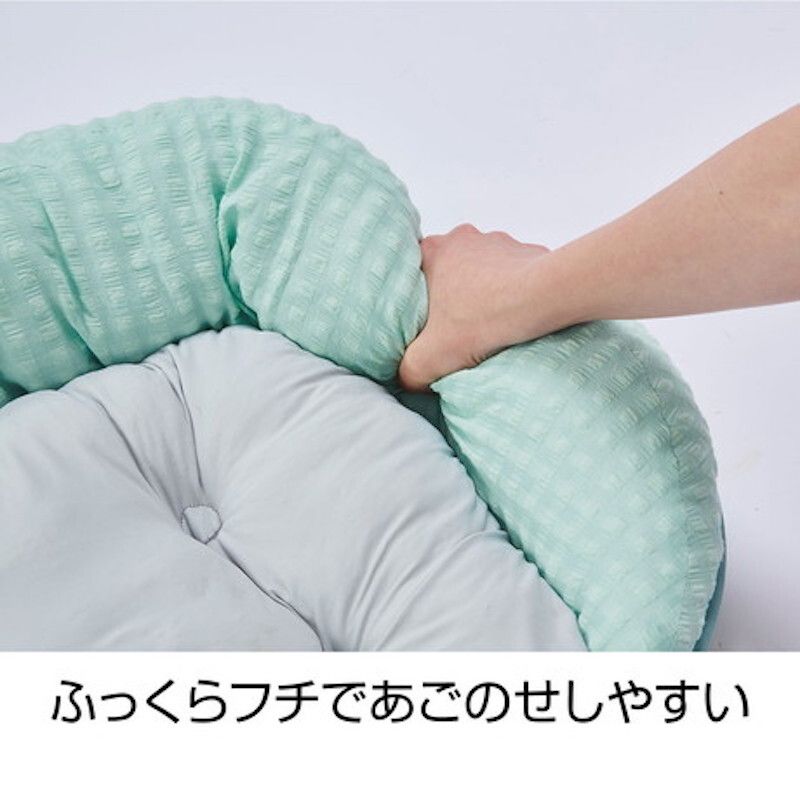Petio - Porta 犬用冷感可手洗方形床 海藍色 L  (W27108)  (91603407)