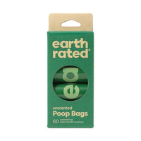 Earth Rated - 60個可降解撿便袋   (4卷補充裝) - 無香味  (91603414)