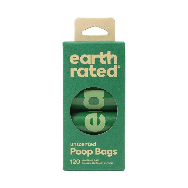 Earth Rated - 120個可降解撿便袋   (8卷補充裝) - 無香味  (91603416)