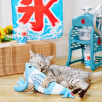 Petio - 冷感沙沙發聲 踢踢龍蝦公仔 (含木天蓼) 蘇打  (91603519)