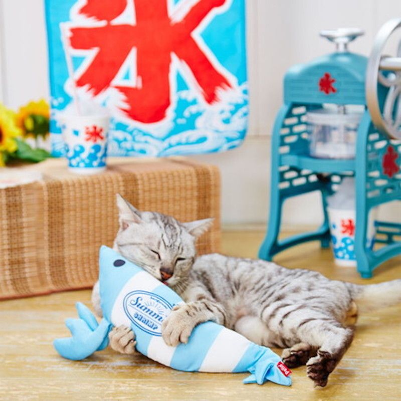 Petio - 冷感沙沙發聲 踢踢龍蝦公仔 (含木天蓼) 蘇打  (91603519)