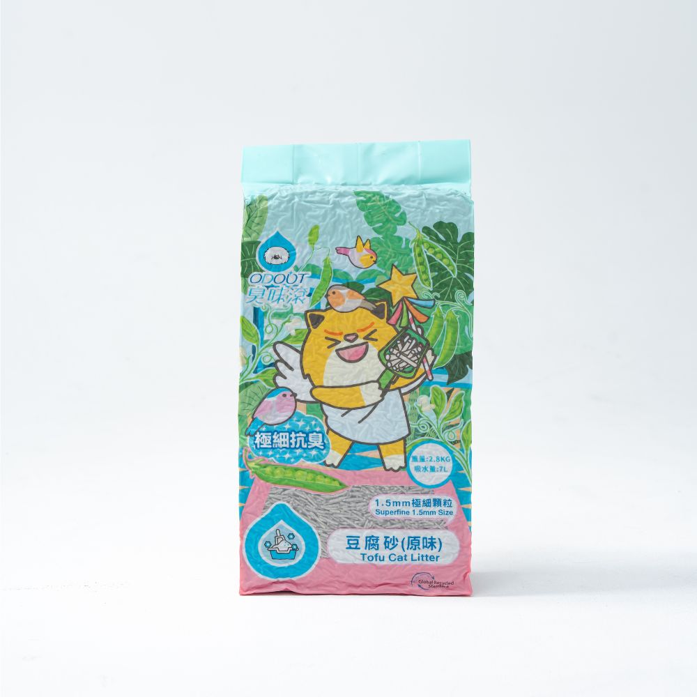 ODOUT - 臭味滾 1.5mm極細抗臭豆腐貓砂 (2.8KG) (91603847)
