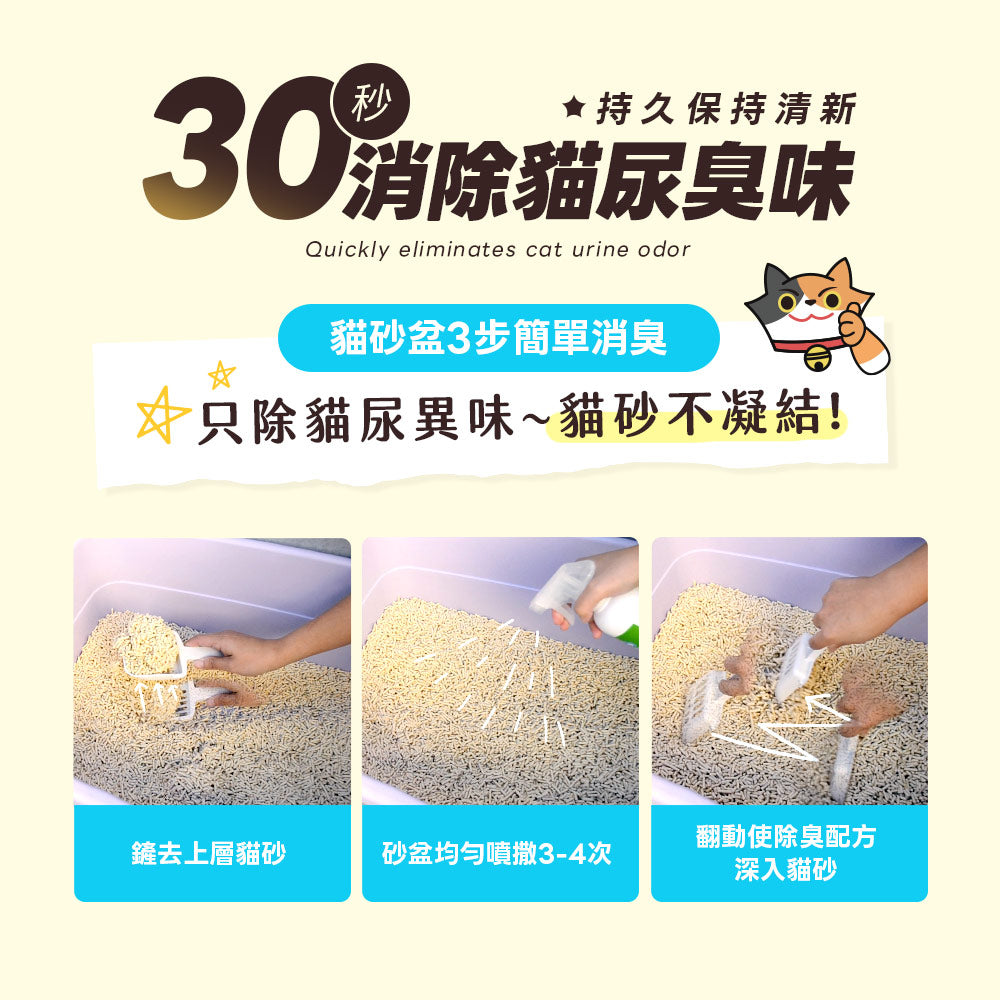 ODOUT - （貓用）除臭/抑菌噴霧補充瓶 (1L) (91603858)