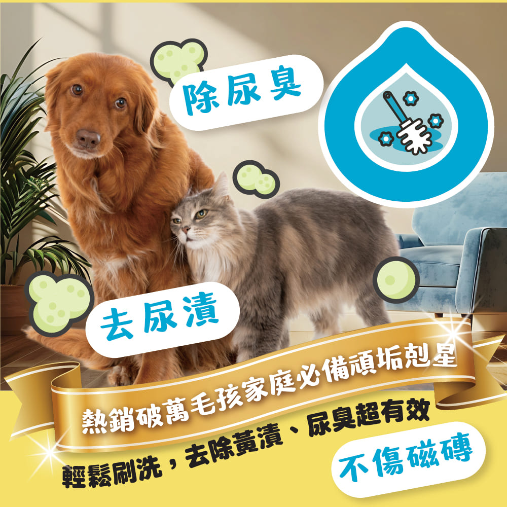 ODOUT - （犬貓適用）寵物抑菌尿漬去除劑 (0.5L) X 20件 (91603873X20)