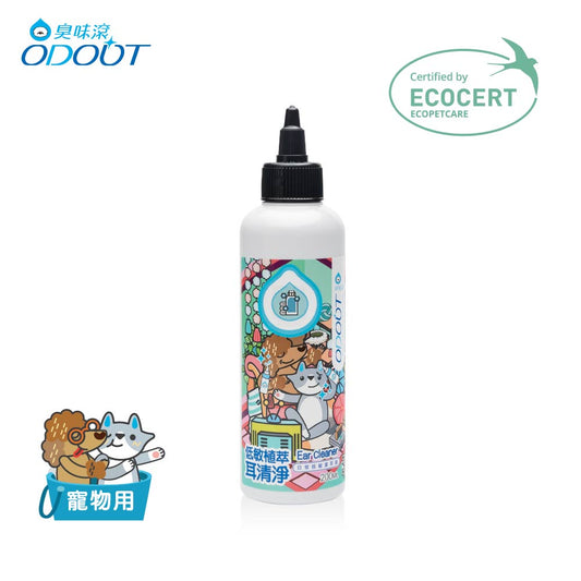 ODOUT - （犬貓適用）Ecocert耳清淨潔耳液 (200ML) (91603880)