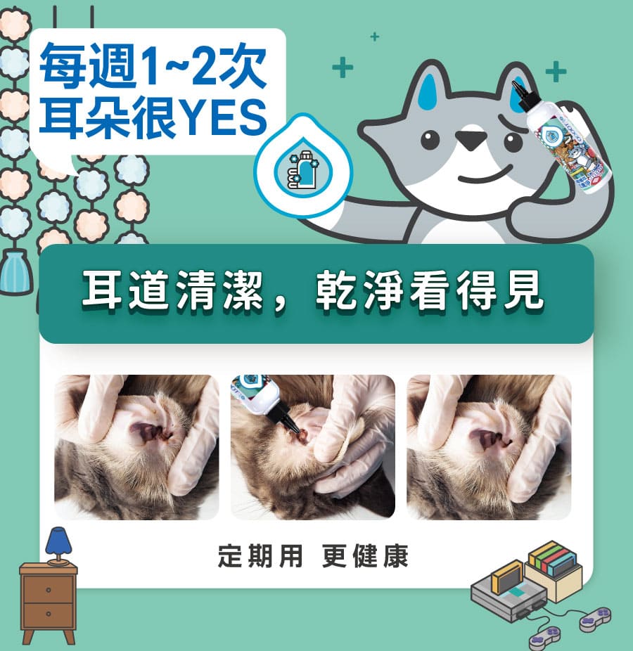 ODOUT - （犬貓適用）Ecocert耳清淨潔耳液 (200ML) X 40件 (91603880X40)